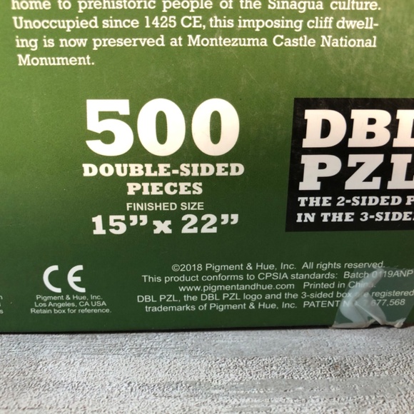 Montezuma Castle and Tuzigoot National Monuments 500 pc puzzle 🧩 Completed15" - Picture 9 of 10